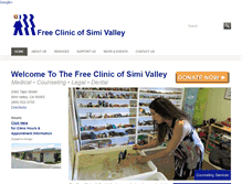 Tablet Screenshot of freeclinicsv.com